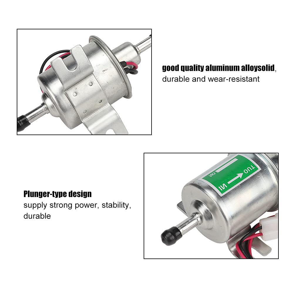 Universelle Kraftstoffpumpe, 24 V, Elektrischer Inline-Filter für Auto, Boot, Benzin-/-Ersatz für die Pumpe, aus Aluminiumlegierung, Stabile Leistung, Einfach zu Installieren, Universelle Kraftstoffpumpe, 24 V, Elektrischer Inline-Filter für Auto, Boot, Benzin-/-Ersatz für die Pumpe, aus Aluminiumlegierung, Stabile Leistung, Einfach zu Installieren, von Pretfy