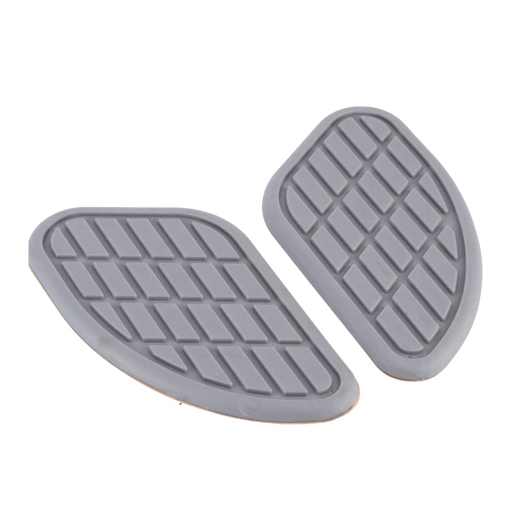 Vintage Motorcycle Tank Tank Pad, Knie -Griff -Aufkleber mit Klebstoff, Universeller Tankschutz für die Versorgung, Geeignet für & Schutz (Grau) von Pretfy