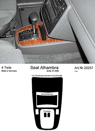 Prewoodec Interieursatz kompatibel mit Seat Alhambra 07/2000- 4-teilig - Wurzelholz von Richter
