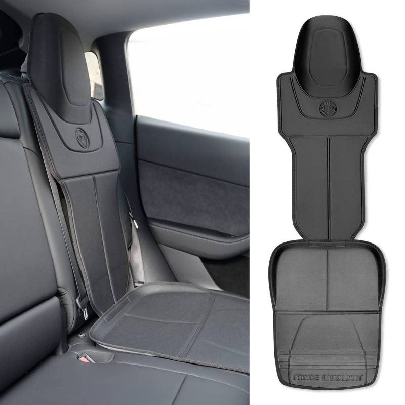 Prince Lionheart Tesla Car Seat Protector | 2-Stage Seatsaver Designed for Tesla Models S, 3, X & Y Waterproof for Kids Car Seat | Black von Prince Lionheart