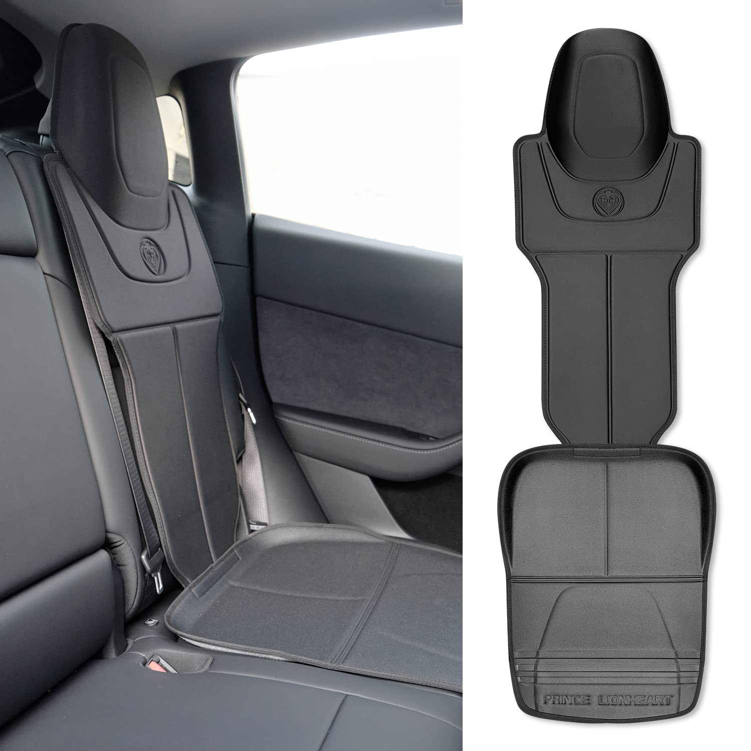 Prince Lionheart Tesla Car Seat Protector | 2-Stage Seatsaver Designed for Tesla Models S, 3, X & Y Waterproof for Kids Car Seat | Black Prince Lionheart Tesla Car Seat Protector | 2-Stage Seatsaver Designed for Tesla Models S, 3, X & Y Waterproof for Kids Car Seat | Black von Prince Lionheart