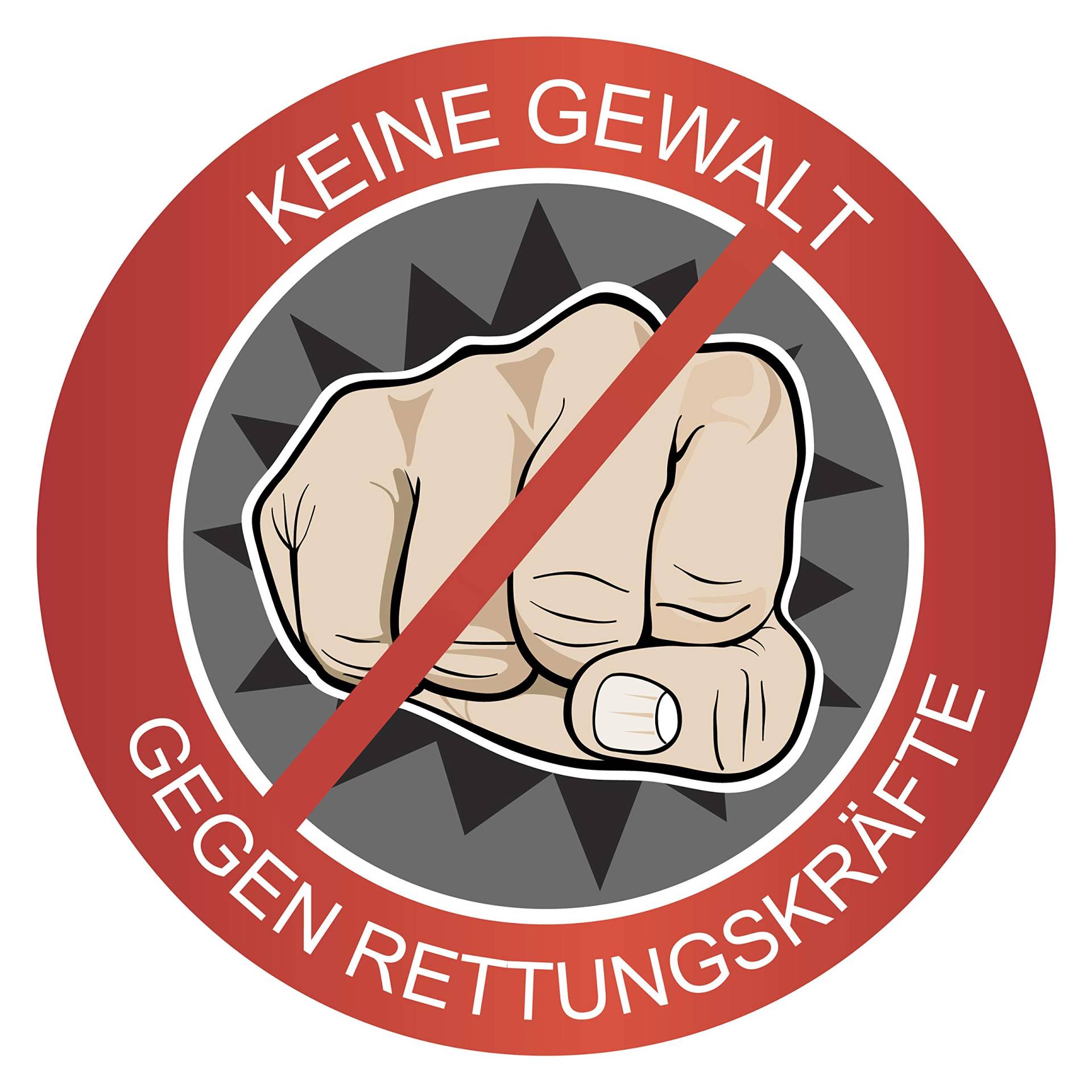 P062 | 2er Set - Keine Gewalt gegen Rettungskräfte Aufkleber - 10 cm x 10 cm - Autoaufkleber | Rettungsgasse | Autosticker | Helfen | Retten | Rettungsgasse bilden | Helfen statt gaffen | Schützen P062 | 2er Set - Keine Gewalt gegen Rettungskräfte Aufkleber - 10 cm x 10 cm - Autoaufkleber | Rettungsgasse | Autosticker | Helfen | Retten | Rettungsgasse bilden | Helfen statt gaffen | Schützen von PrintAttack