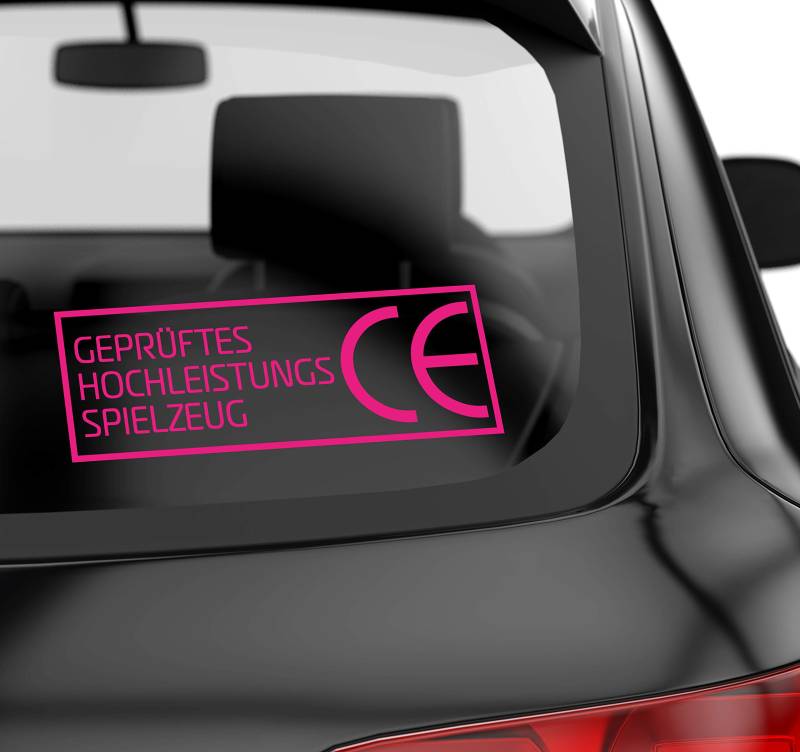 PrintAttack P082 | Geprüftes Hochleistungsspielzeug Fun Sticker Auto Motorrad Wohnmobil Aufkleber Decal (Pink, V1) von PrintAttack