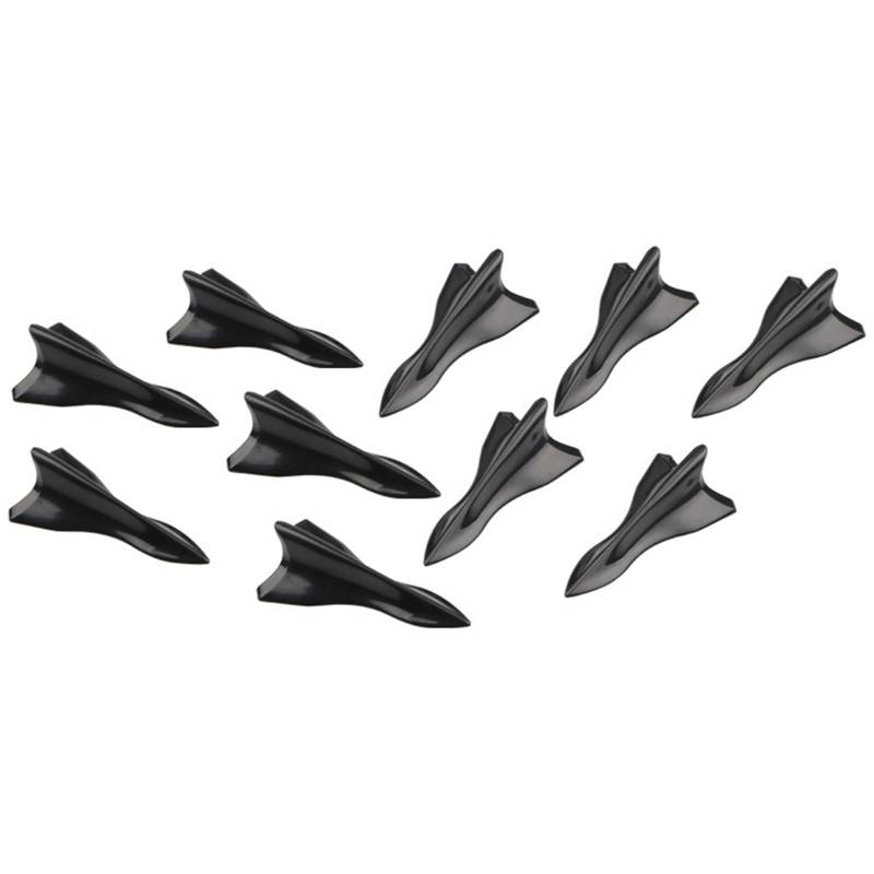 10pcs Allgemeine Autodachflossenspoiler Whirl Generator Stoßfänger Dekoration Exquisite Autodekoration Einfache Installation von Prmaylis