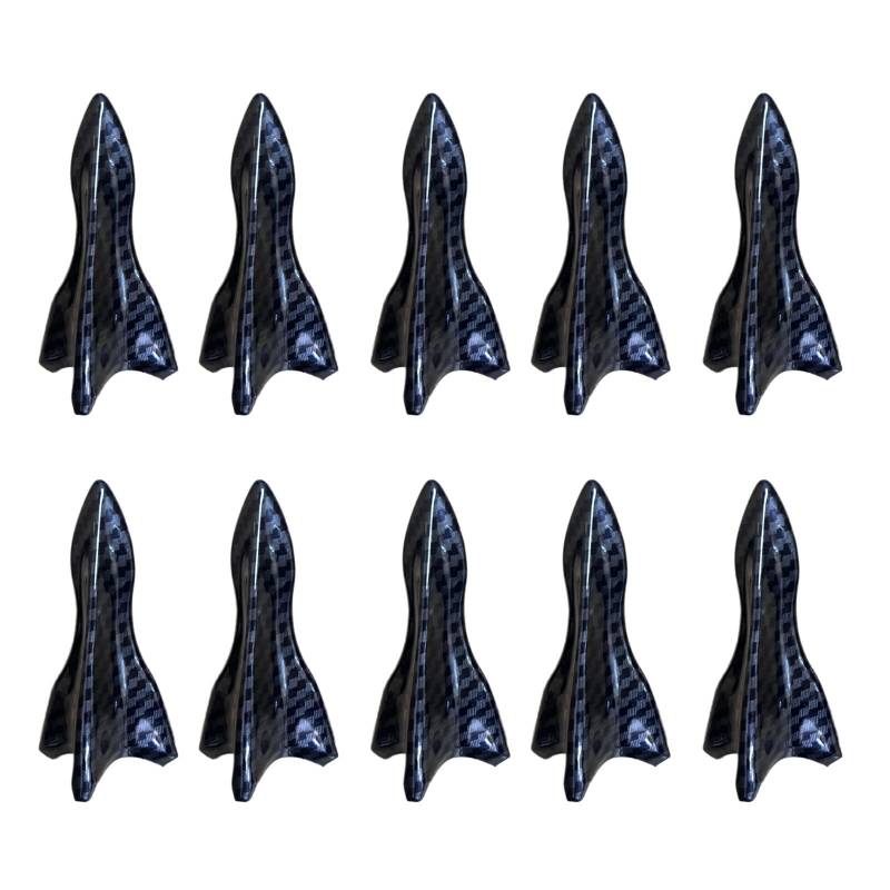 10pcs Allgemeine Autodachflossenspoiler Whirl Generator Stoßfänger Dekoration Exquisite Autodekoration Einfache Installation von Prmaylis
