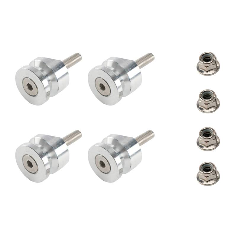Prmaylis Schnellfreisetzungsmotorrad Schwanzkasten Basispads Aluminiumlegierung Gepäckträger Adapter 4 Pack von Prmaylis