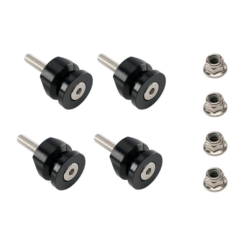 Prmaylis Schnellfreisetzungsmotorrad Schwanzkasten Basispads Aluminiumlegierung Gepäckträger Adapter 4 Pack von Prmaylis