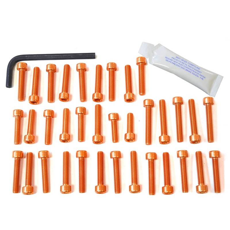 Kit Schrauben Aluminium Motor pro-bolt ebm300o Orange, pro-bolt Sechskantschraube für Moto Motor robust von Pro-Bolt