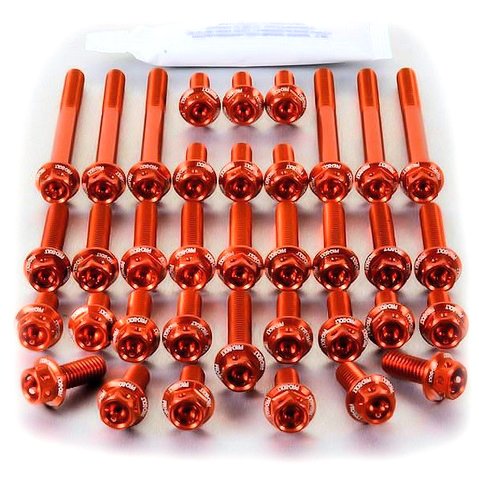 50556VAR - Motorschraubensatz aluminium Race Spec EOKTM112HXR FARBE ORANGE von Pro-Bolt