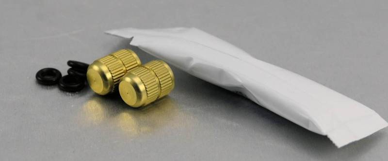 Pro-Bolt 2DCAP10 Aluminium Staubkappe, Gold, 2 Stück, Set of 2 von Pro Bolt