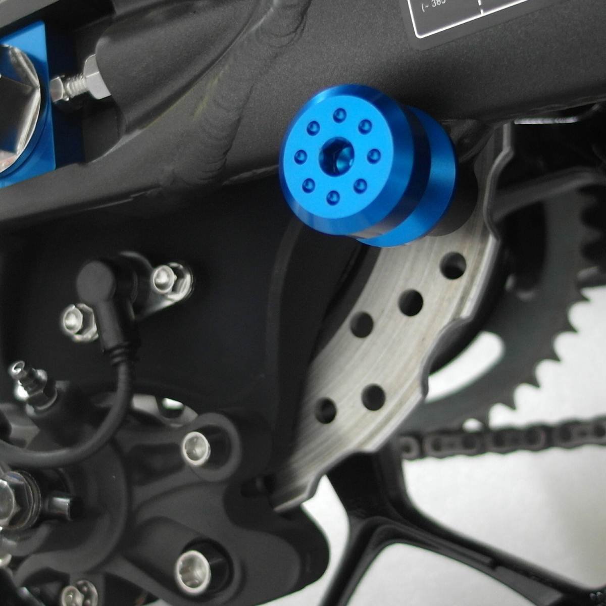 Pro-Bolt BOB10 Aluminium Paddock Stand Bobbin, Blau, 10mm Gewindedurchmesser, Neues Design von Pro Bolt