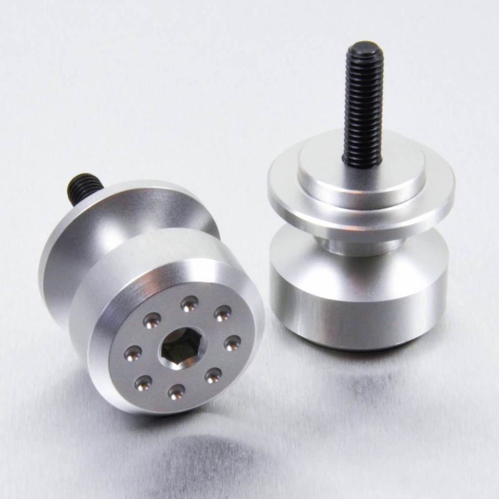 Pro-Bolt BOB10 Aluminium Paddock Stand Bobbin, Silber, 6mm Gewindedurchmesser, Neues Design von Pro Bolt