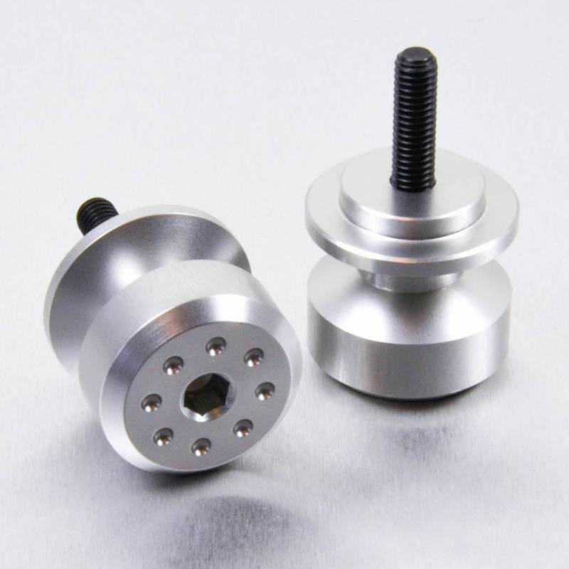 Pro-Bolt BOB10 Aluminium Paddock Stand Bobbin, Silber, 6mm Gewindedurchmesser, Neues Design von Pro Bolt