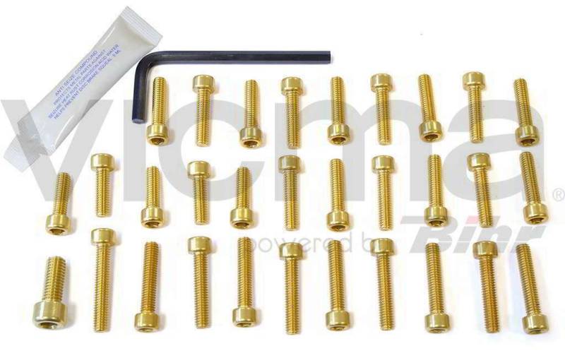 Pro-Bolt EYA283 Aluminium Motorschraubensatz für Yamaha R6, Schwarz von Pro Bolt