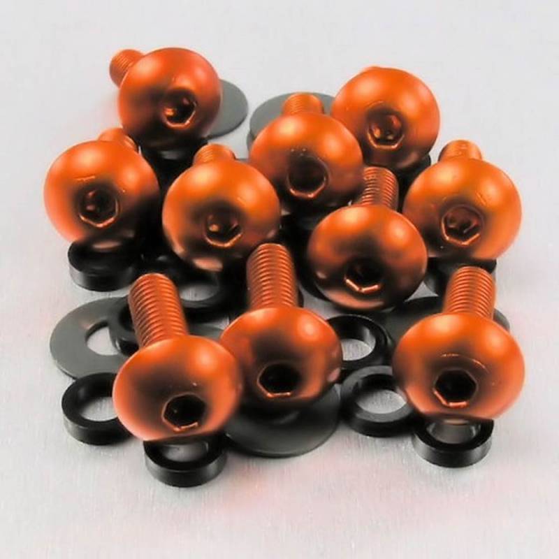 Pro-Bolt FB516-10 Aluminium Verkleidungsschraube, Orange, 10 Stück von Pro Bolt