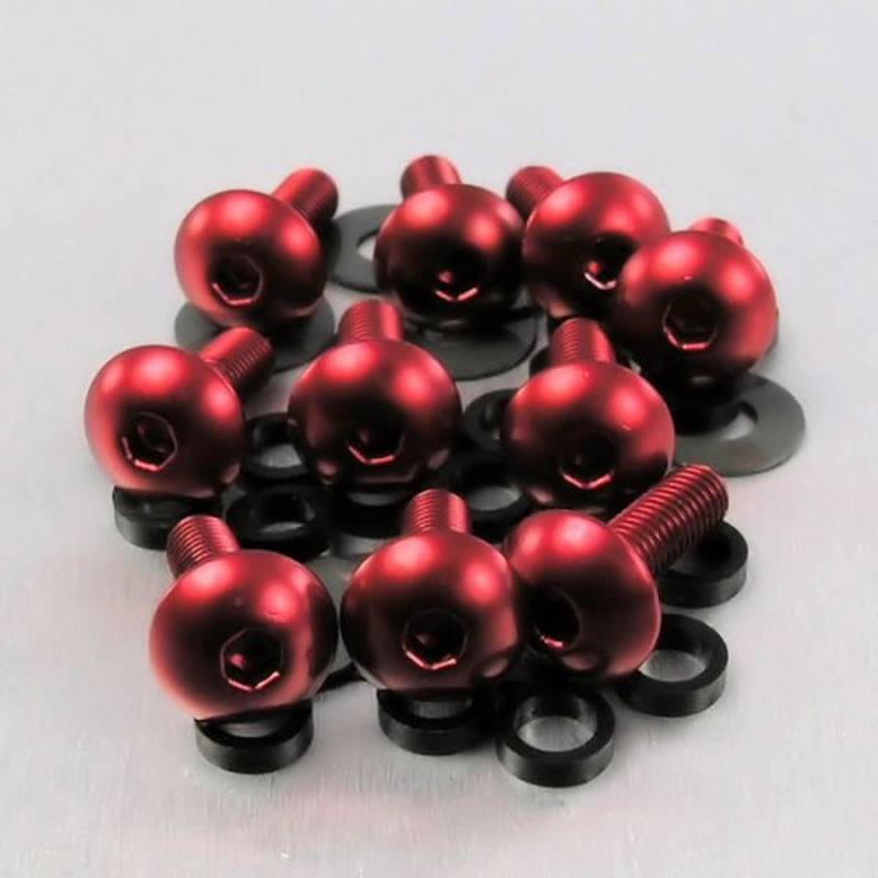 Pro-Bolt FB516-10 Aluminium Verkleidungsschraube, Rot, 10 Stück, Set of 10 von Pro Bolt