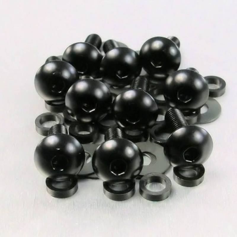 Pro-Bolt FB516-10 Aluminium Verkleidungsschraube, Schwarz, 10 Stück, Set of 10 von Pro Bolt