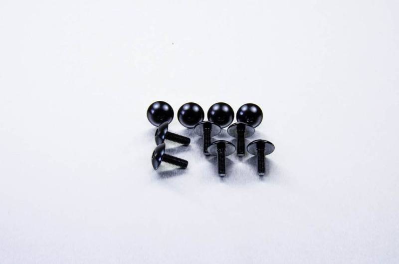 Pro-Bolt FB516XL-10 Aluminium Verkleidungsschraube, Schwarz, 10 Stück, Set of 10 von Pro Bolt