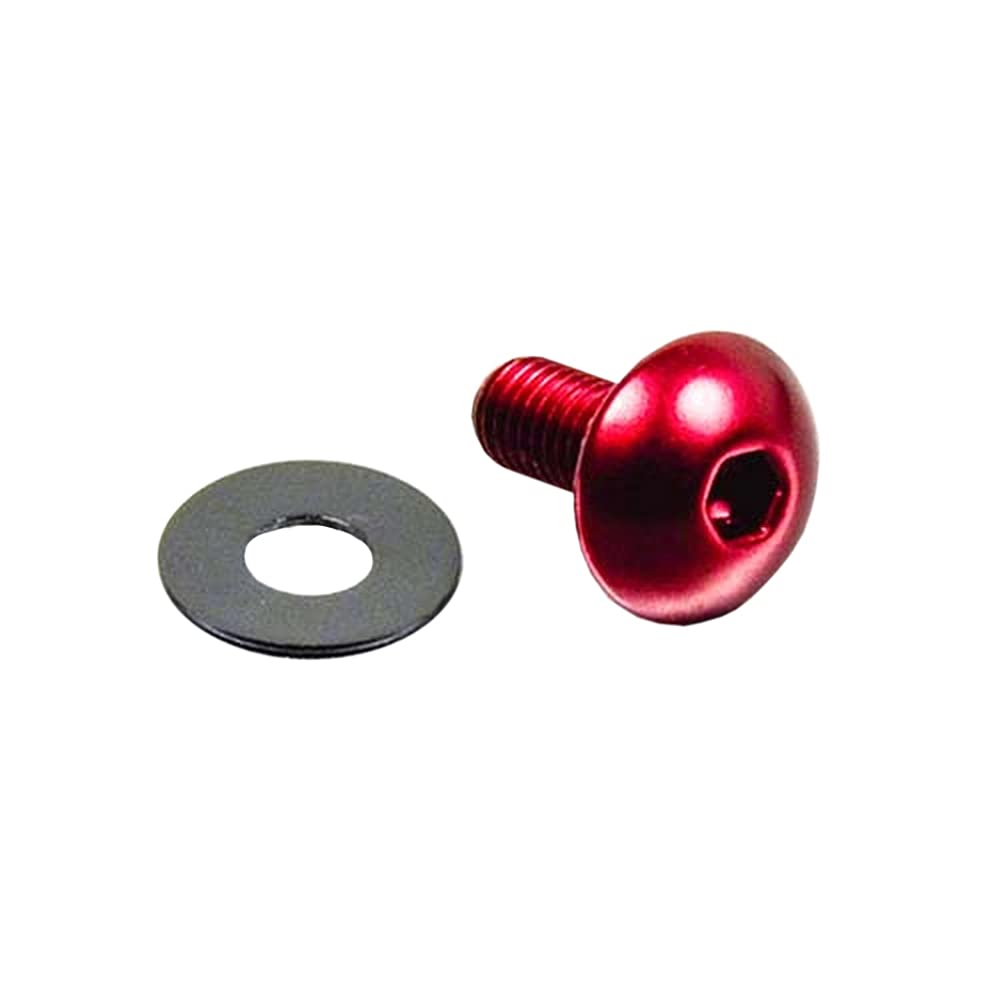 Pro-Bolt LFB512 Aluminium Domkopfschraube, M5 x 0.8mm x 12mm Rot von Pro-Bolt