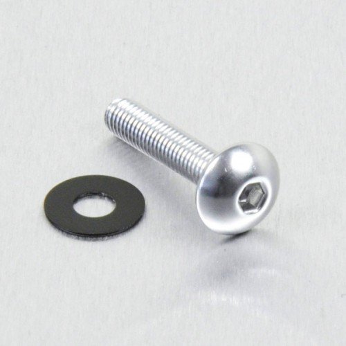 Pro-Bolt LFB520 Aluminium Linsenkopfschraube, Silber, M5 x 0.8mm x 20mm von Pro Bolt