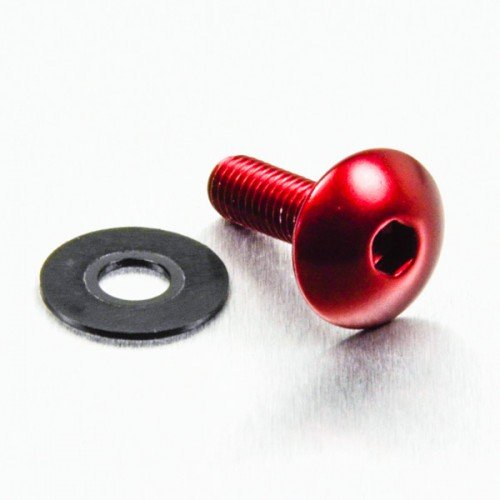 Pro-Bolt LFB620 Aluminium Linsenkopfschraube, Rot, M6 x 1.00mm x 20mm von Pro Bolt