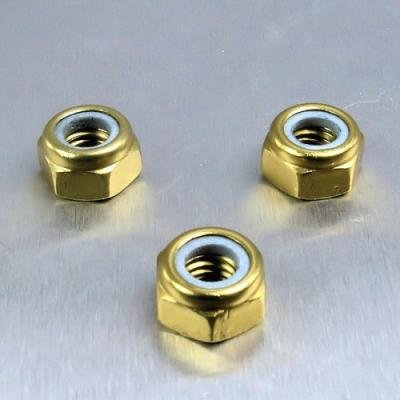 Pro-Bolt LNYN6 Aluminium Nylock-Mutter, M6, Gold von Pro-Bolt