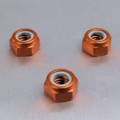 Pro-Bolt LNYN6 Aluminium Nylock-Mutter, M6, Orange von Pro-Bolt