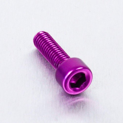 Pro-Bolt LPB516 Aluminium Inbus Schraube, Lila, M5 x 0.8mm x 16mm von Pro-Bolt