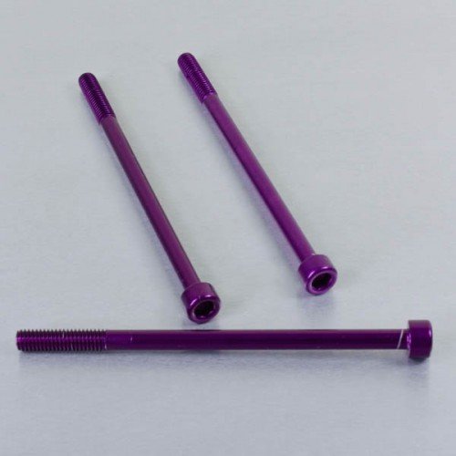 Pro-Bolt LPB6100 Aluminium Inbus Schraube, Lila, M6 x 1.00mm x 100mm von Pro-Bolt