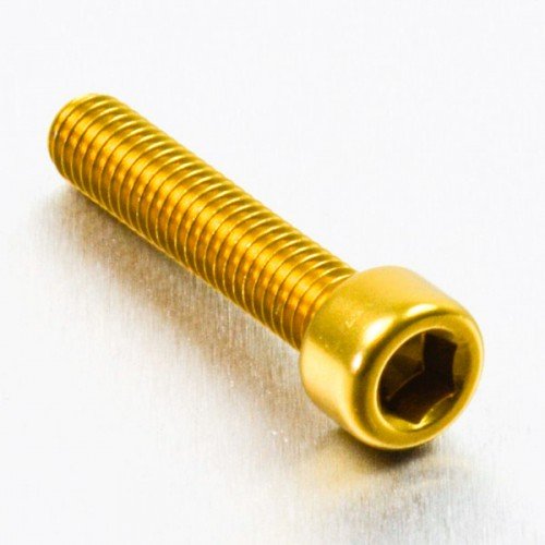 Pro-Bolt LPB630 Aluminium Zylinderkopfschraube Pro-Schraube, M6 x 1.00mm x 30mm, Gold von Pro Bolt