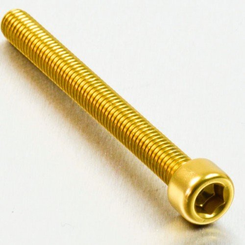 Pro-Bolt LPB660 Aluminium Zylinderkopfschraube Pro-Schraube, M6 x 1.00mm x 60mm, Gold von Pro Bolt