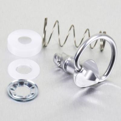 Pro-Bolt LQRCLIP17 Aluminium Schnellverschluss D-Ring, 17mm, Silber von Pro Bolt