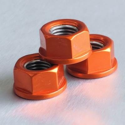 Pro-Bolt LSPN10 Aluminium Kettenradmutter, Orange von Pro-Bolt