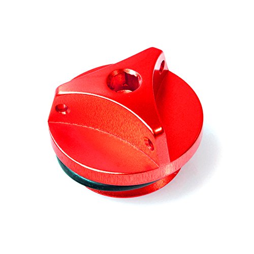 Pro-Bolt OFCY10 Aluminium Öleinfüllverschluss für Yamaha, Rot, Neues Design von Pro Bolt