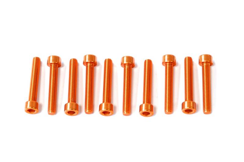 Pro-Bolt PB530-10 Aluminium Zylinderkopfschraube, Orange, 10 Stück, Set of 10 von Pro-Bolt
