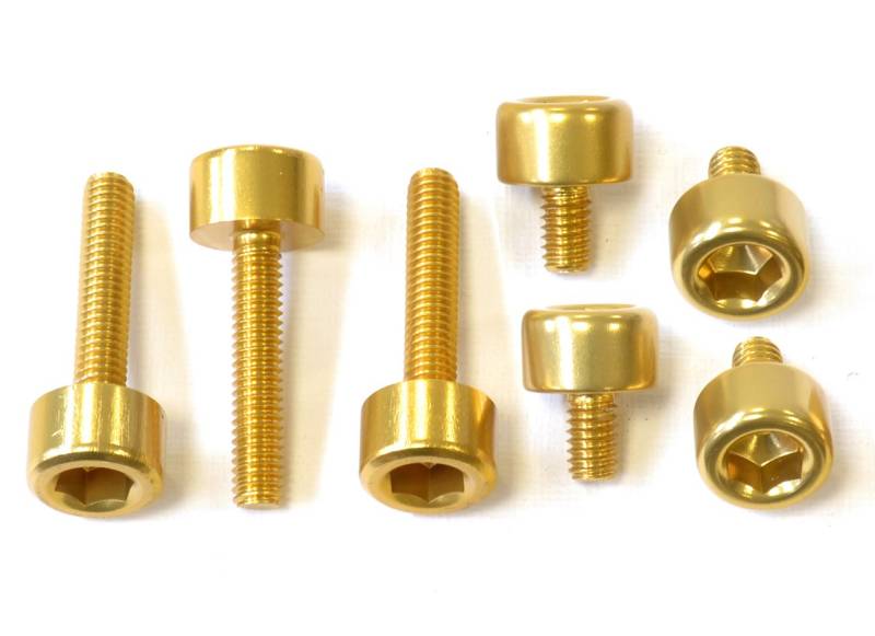 Pro-Bolt TOAP40 Aluminium Tankdeckelschraubensatz, Gold von Pro Bolt