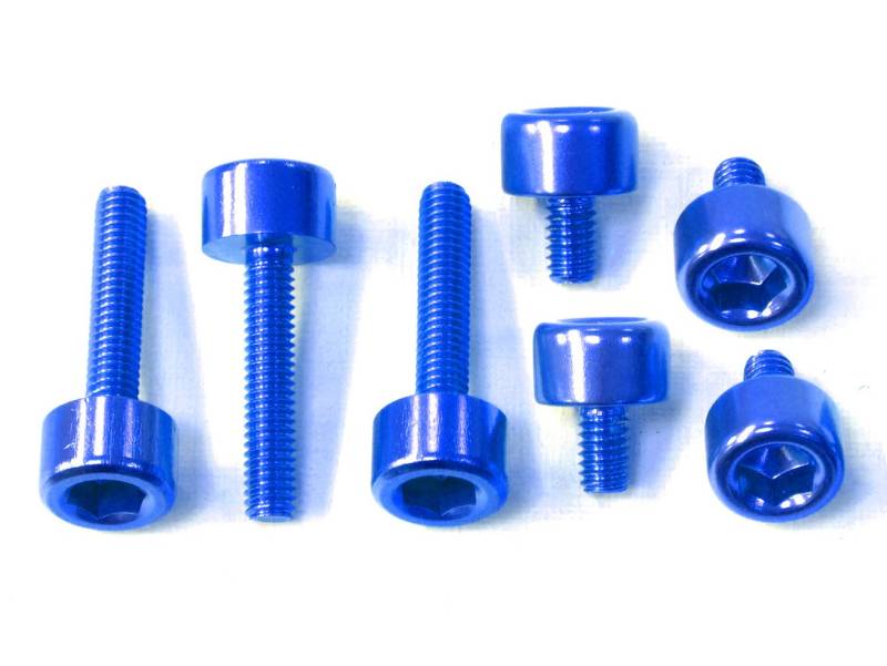 Pro-Bolt TOAP50 Aluminium Tankdeckelschraubensatz, Blau von Pro Bolt