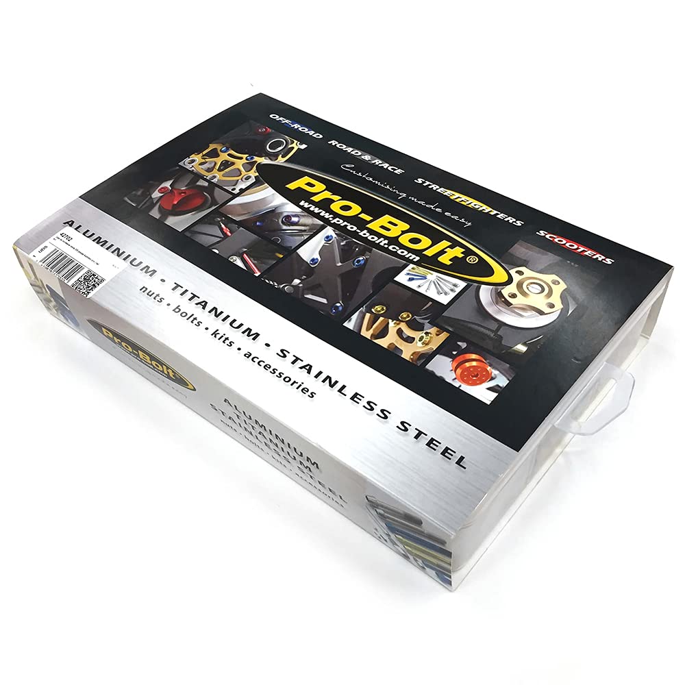 Pro-Bolt WSBOX200 Aluminium Gemischte Box, Schwarz, Werkstatt, 200 Stück, Set of 200 Pro-Bolt WSBOX200 Aluminium Gemischte Box, Schwarz, Werkstatt, 200 Stück, Set of 200 von Pro Bolt