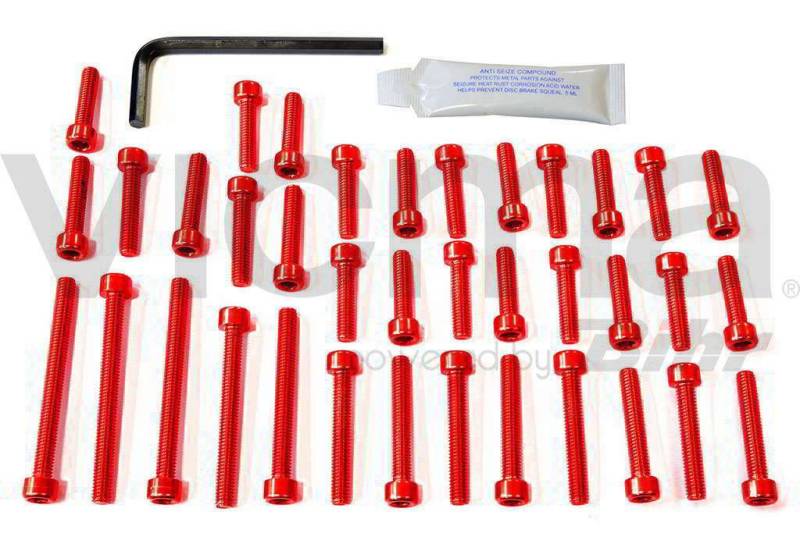 pro-bolt – 42140: Schrauben C/Allen Deckel Motor Aluminium rot gsx-r1000 07 – 08 esu164r von Pro-Bolt