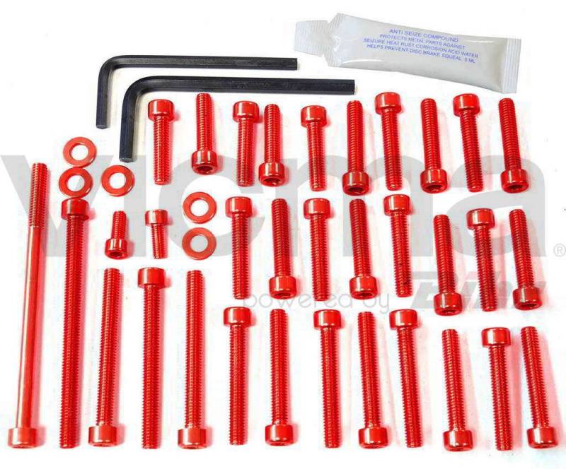 pro-bolt – 42143: Schrauben C/Allen Deckel Motor Aluminium rot gsx-r1000 05 – 06 esu165r von Pro-Bolt