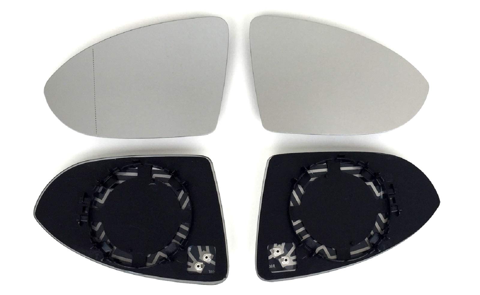 Pro!Carpentis Spiegel Spiegelglas links + rechts 2er Set beheizt Ersatzglas für elektrische und manuelle Aussenspiegel kompatibel mit Golf 7 ab 2013 Touran 5T1 ab 2015 von Pro!Carpentis