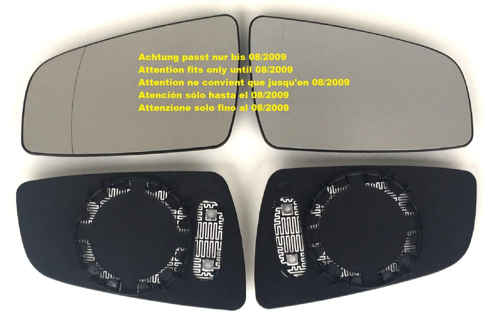 ACHTUNG: passt nur bis 08/2009 Spiegel Spiegelglas links + rechts Pro!Carpentis kompatibel mit Zafira B, Baujahr von 07.2005 bis 08.2009 2er Set beheizt Ersatzglas für Aussenspiegel ACHTUNG: passt nur bis 08/2009 Spiegel Spiegelglas links + rechts Pro!Carpentis kompatibel mit Zafira B, Baujahr von 07.2005 bis 08.2009 2er Set beheizt Ersatzglas für Aussenspiegel von Pro!Carpentis
