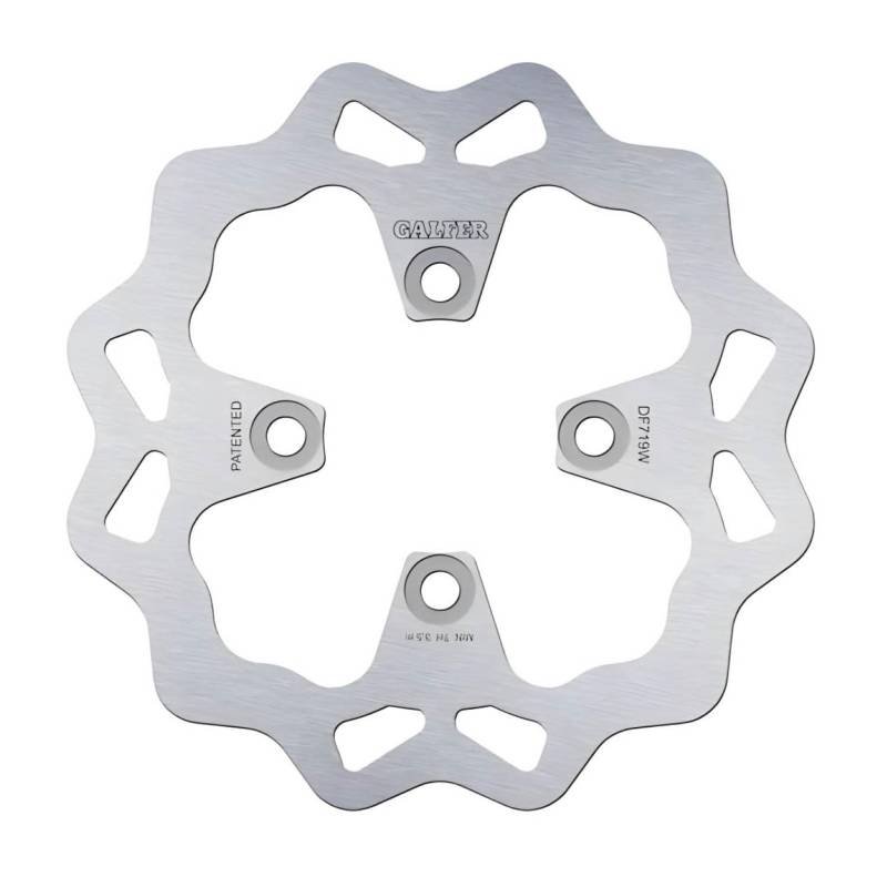 Pro Grip GALFER Wave Bremsscheibe DF719 W - starr, (KBA), vorne BOMBARDIER 4 Wheels von Pro Grip