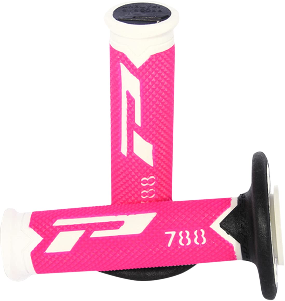 Progrip PA078800WFXN Progrip Lenkergriffe MX 788, Weiß/Fluo Pink/Schwarz von Progrip