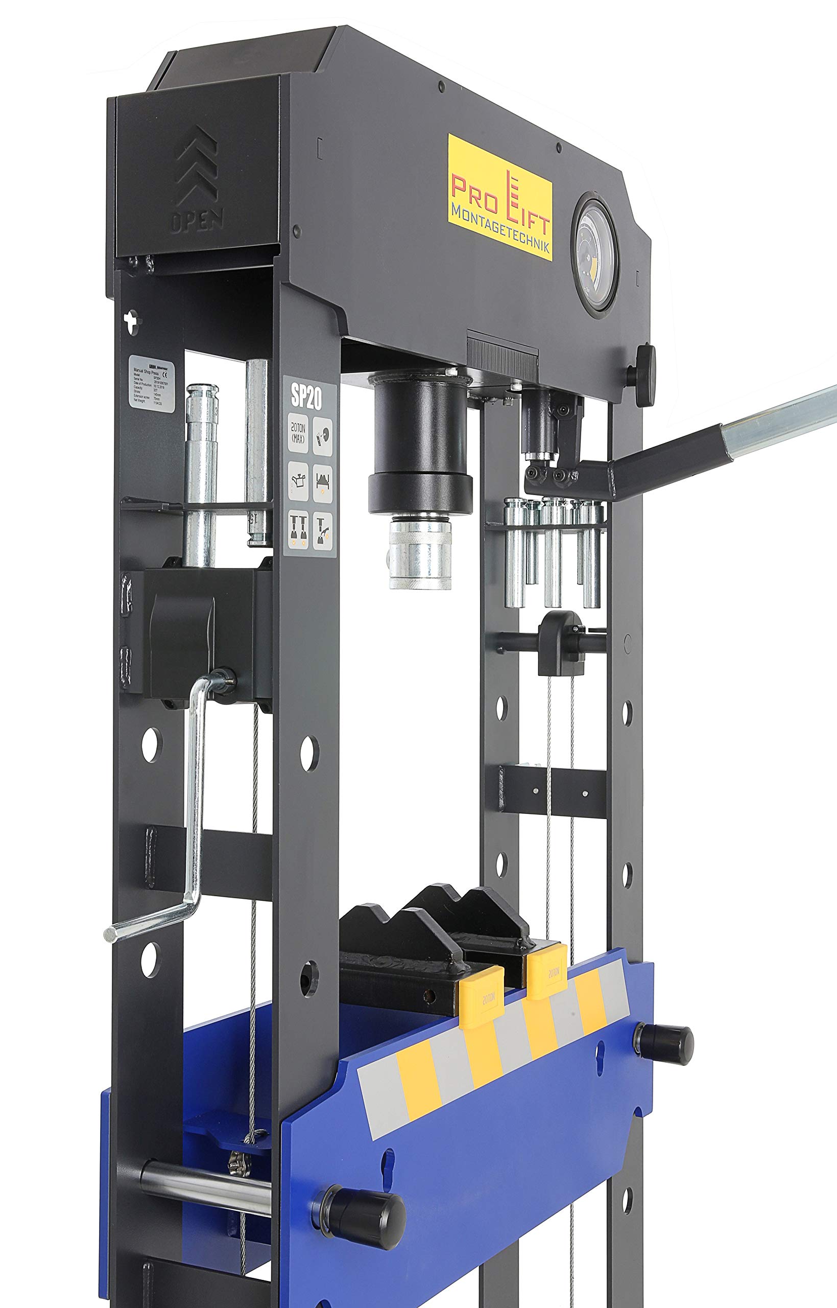 Pro-Lift-Montagetechnik 20t Werkstattpresse mit Handpumpe Shop Press Hydraulikpresse + Druckstücke 02460 Pro-Lift-Montagetechnik 20t Werkstattpresse mit Handpumpe Shop Press Hydraulikpresse + Druckstücke 02460 von Pro-Lift-Montagetechnik