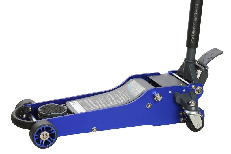 Pro-Lift-Montagetechnik 2t Rangierwagenheber, superflach, 90mm - 460mm +Fußpedal +Doppelkolben, FJ20ASJ, 02067 von Pro-Lift-Montagetechnik