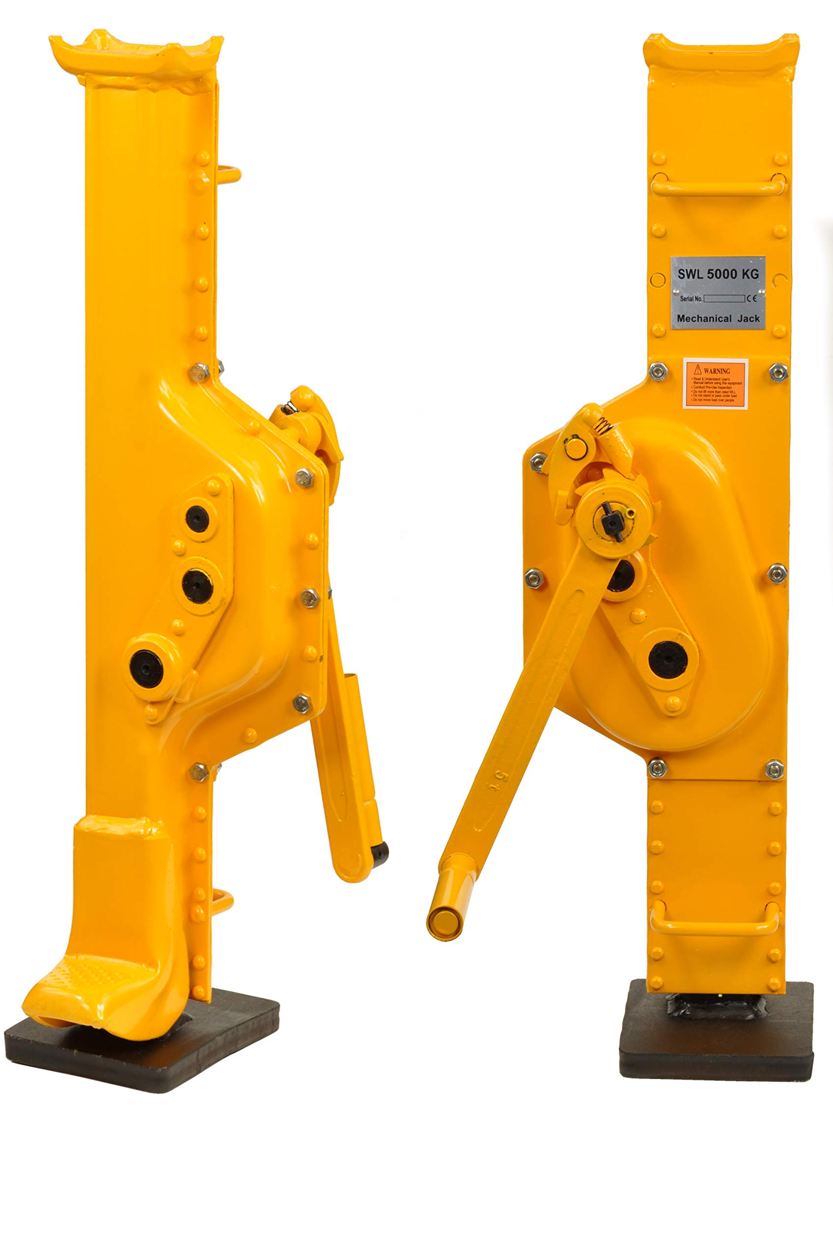 Pro-Lift-Werkzeuge Stahlwinde 5t Stockwinde mit Ratschen-Kurbel Fußhöhe 75 mm Low Steel Jack Handwinde Winde 5000kg Pro-Lift-Werkzeuge Stahlwinde 5t Stockwinde mit Ratschen-Kurbel Fußhöhe 75 mm Low Steel Jack Handwinde Winde 5000kg von Pro-Lift-Werkzeuge