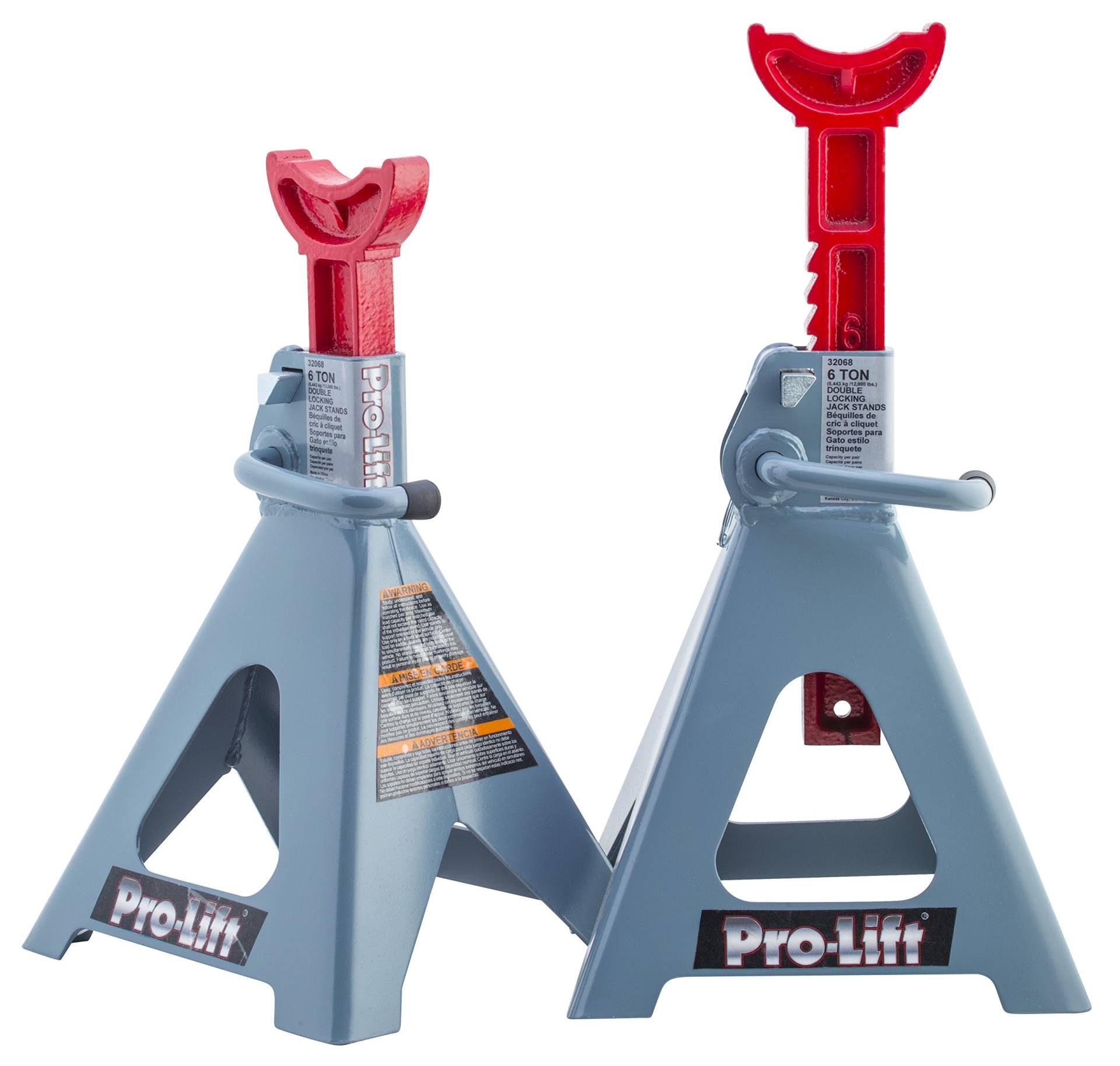 Pro-Lift T-6906D Doppelstift Unterstellbock | Unterstellböcke Kfz - 6 Tonnen, 1 Pack, 18x12 Inch, Grau und Rot Pro-Lift T-6906D Doppelstift Unterstellbock | Unterstellböcke Kfz - 6 Tonnen, 1 Pack, 18x12 Inch, Grau und Rot von Pro-Lift