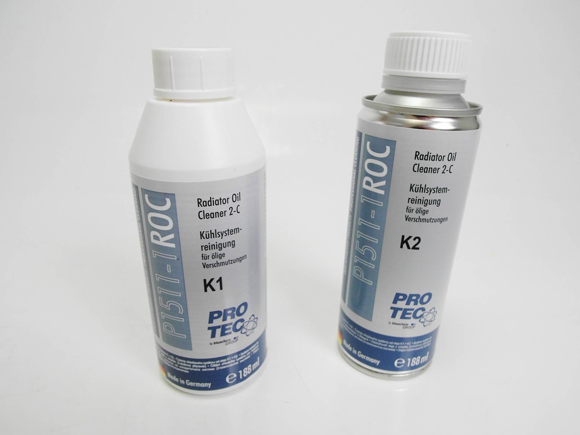 PROTEC ROC Kühlsystemreiniger K1+K2 Satz für ölige Verschmutzung P1511-1 von Protec