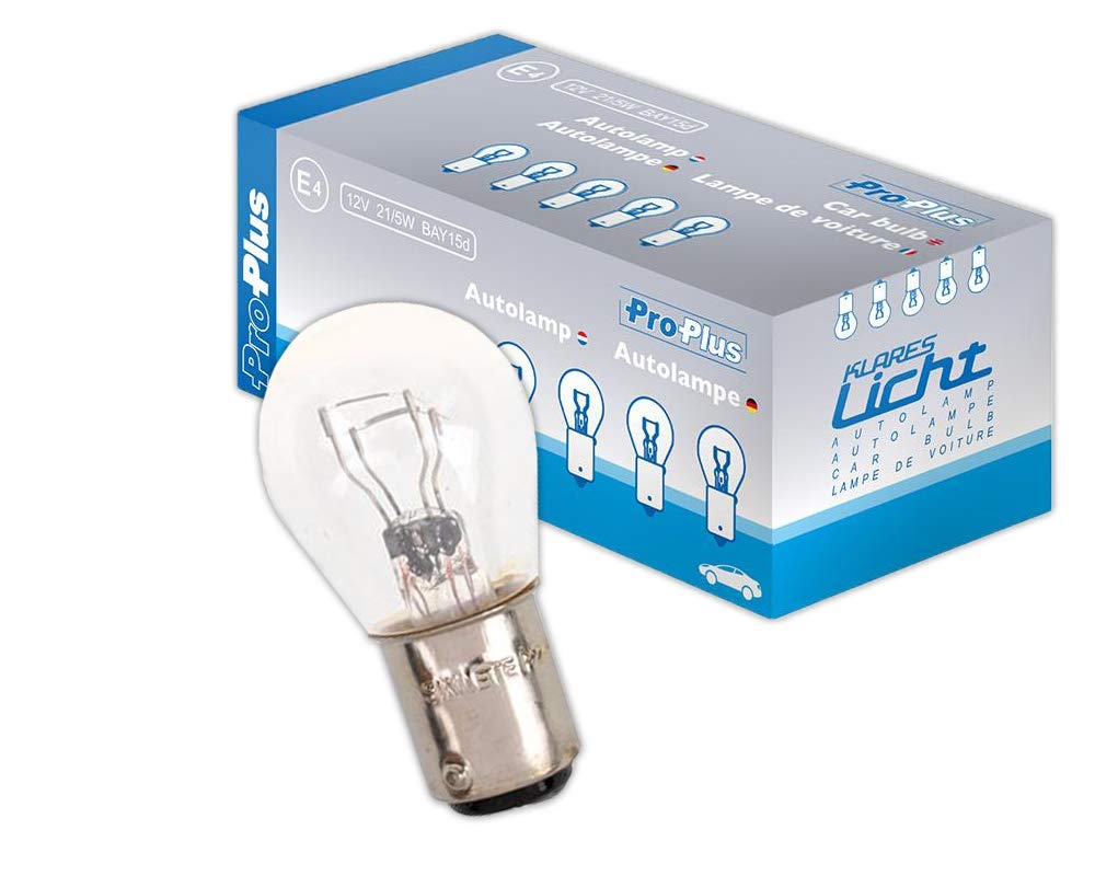 10x Autolampe 12V 21/4W BAZ15d Glühbirne Leuchtmittel 10x Autolampe 12V 21/4W BAZ15d Glühbirne Leuchtmittel von ProPlus